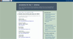 Desktop Screenshot of jornalismonlineunisinos.blogspot.com