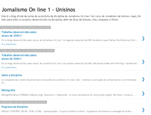 Tablet Screenshot of jornalismonlineunisinos.blogspot.com