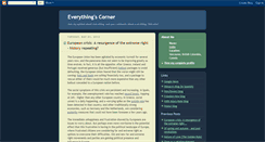 Desktop Screenshot of everythingscorner.blogspot.com