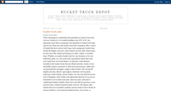 Desktop Screenshot of buckettruckdepot.blogspot.com