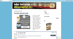 Desktop Screenshot of indianfoodbrands.blogspot.com