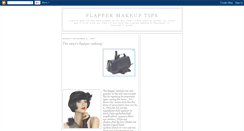 Desktop Screenshot of flappermakeup.blogspot.com