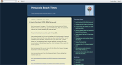 Desktop Screenshot of pensacolabeachtimes.blogspot.com