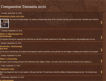 Tablet Screenshot of compassiontanzania2010.blogspot.com