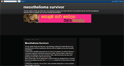 Desktop Screenshot of mesotheliomasurvivor-us.blogspot.com