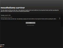 Tablet Screenshot of mesotheliomasurvivor-us.blogspot.com