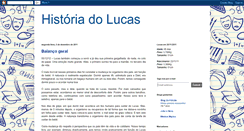 Desktop Screenshot of historiadolucas.blogspot.com