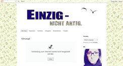 Desktop Screenshot of einzig-nichtartig.blogspot.com