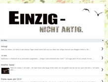 Tablet Screenshot of einzig-nichtartig.blogspot.com