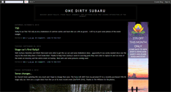 Desktop Screenshot of onedirtysubaru.blogspot.com