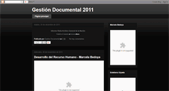 Desktop Screenshot of gestiondocumental2011.blogspot.com