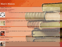 Tablet Screenshot of marysmaison.blogspot.com
