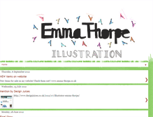 Tablet Screenshot of emmathorpeillustration.blogspot.com