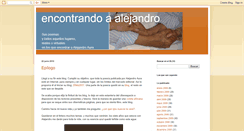 Desktop Screenshot of encontrandoaalejandro.blogspot.com