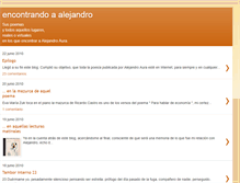 Tablet Screenshot of encontrandoaalejandro.blogspot.com