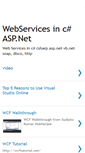 Mobile Screenshot of csharpwebservices.blogspot.com