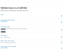 Tablet Screenshot of csharpwebservices.blogspot.com
