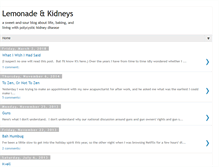 Tablet Screenshot of lemonade-and-kidneys.blogspot.com