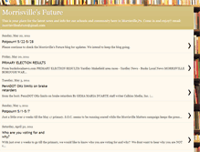 Tablet Screenshot of morrisvillesfuture.blogspot.com