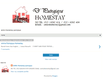 Tablet Screenshot of amirahomestay.blogspot.com