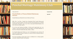 Desktop Screenshot of panchalmarriagematrimonyclub.blogspot.com