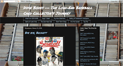 Desktop Screenshot of baseballdimebox.blogspot.com