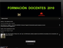 Tablet Screenshot of formaciondocentes2010.blogspot.com