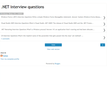 Tablet Screenshot of msdotnetqa.blogspot.com