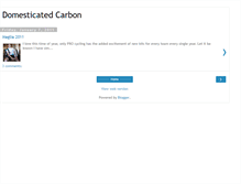 Tablet Screenshot of domesticatedcarbon.blogspot.com