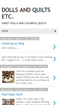 Mobile Screenshot of dollsquiltsetc.blogspot.com