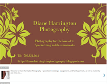 Tablet Screenshot of dianeharringtonphotography.blogspot.com