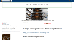 Desktop Screenshot of lesrecettesdevivi.blogspot.com