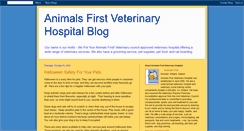 Desktop Screenshot of animalsfirstveterinaryhospital.blogspot.com