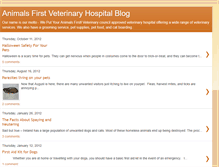 Tablet Screenshot of animalsfirstveterinaryhospital.blogspot.com