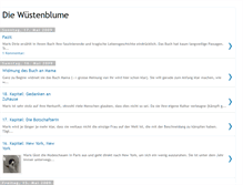 Tablet Screenshot of diewuestenblume.blogspot.com