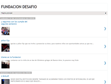 Tablet Screenshot of fundaciondesafio.blogspot.com