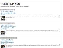 Tablet Screenshot of filipinoyouth4life.blogspot.com