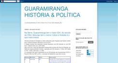 Desktop Screenshot of guaramirangahistriapoltica.blogspot.com