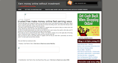 Desktop Screenshot of earningwithoutinvesting.blogspot.com