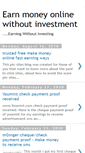 Mobile Screenshot of earningwithoutinvesting.blogspot.com
