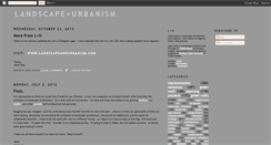 Desktop Screenshot of landscapeandurbanism.blogspot.com