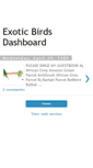 Mobile Screenshot of exsoticbirdsdashboard.blogspot.com