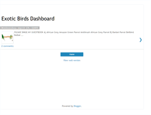 Tablet Screenshot of exsoticbirdsdashboard.blogspot.com