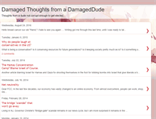 Tablet Screenshot of damageddude.blogspot.com