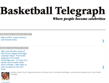 Tablet Screenshot of basketballtelegraph.blogspot.com