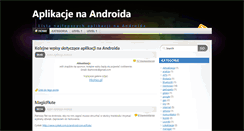 Desktop Screenshot of aplikacjeandroid.blogspot.com