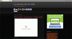 Desktop Screenshot of lapoesiademivida.blogspot.com