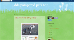 Desktop Screenshot of ddspamperedpets101.blogspot.com