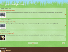 Tablet Screenshot of ddspamperedpets101.blogspot.com