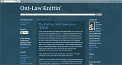 Desktop Screenshot of out-law-knitter.blogspot.com